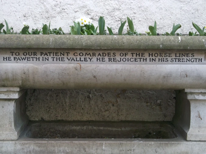 Tribute to horse casualties